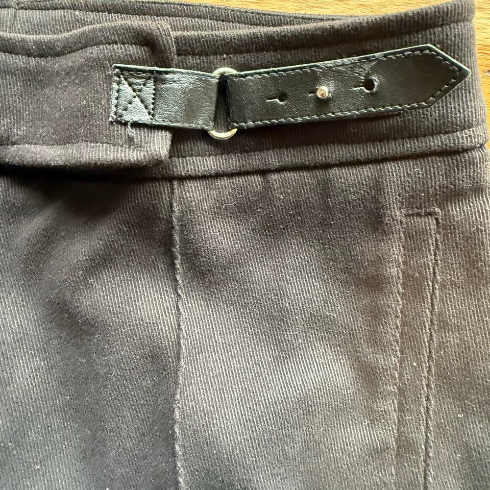 Marie Valois Black Tapered Leg Trouser Pants Size 8 Glof Classic Professional - Picture 7 of 15